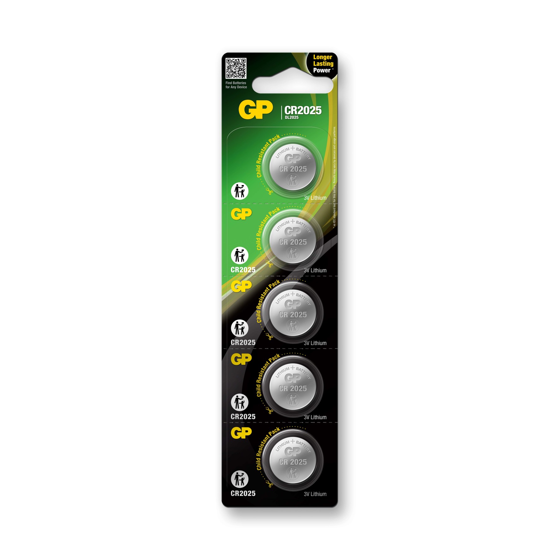 GP CR2025 Pack of 5